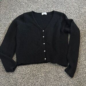 Old Navy Black Button-Up Cardigan